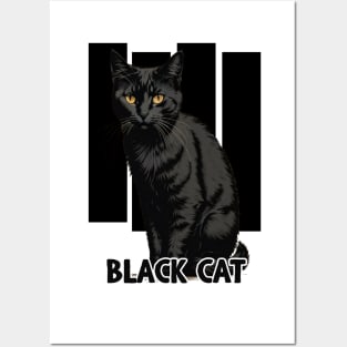 Black Cat Posters and Art